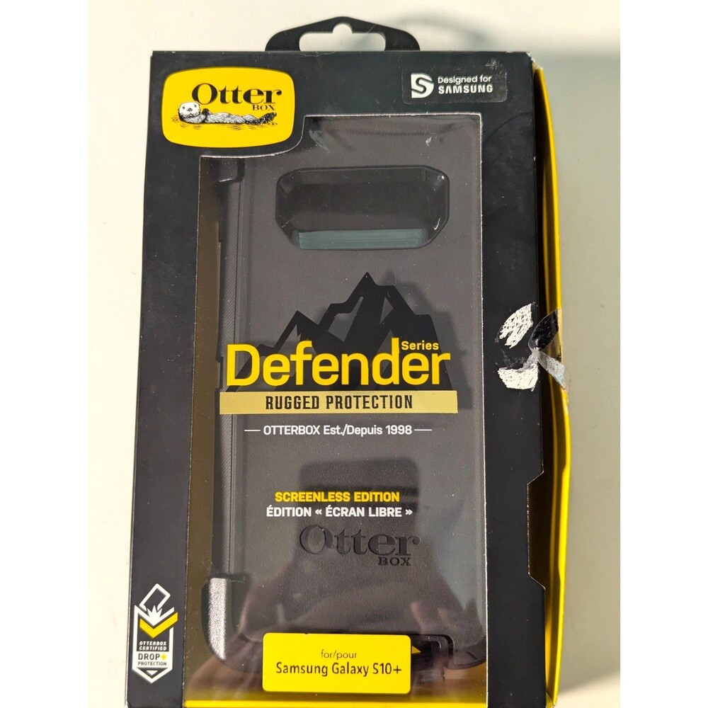 OtterBox Defender Case Samsung Galaxy S10+ S10 Plus Black 77-61421 Open Box